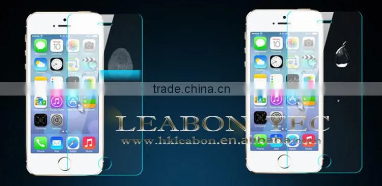 0.3mm 2.5d round edge oleophobic coating 9H tempered glass screen protector for iphone5