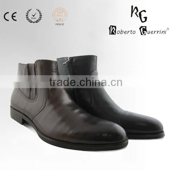 Italy Design Genuine Leather Boots for Men