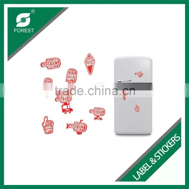 CUSTOM DESIGN CHEAP PVC FUNNY WINDOW LABEL STICKERS FOR DECORATIVE REFRIGERATOR