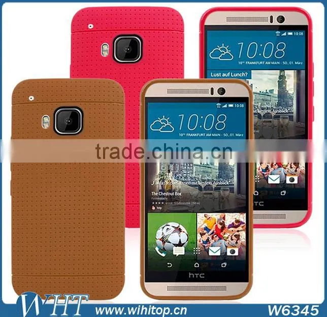 The Newest Design Silicon With Honeycomb Case for HTC One M9 Wholesale Price