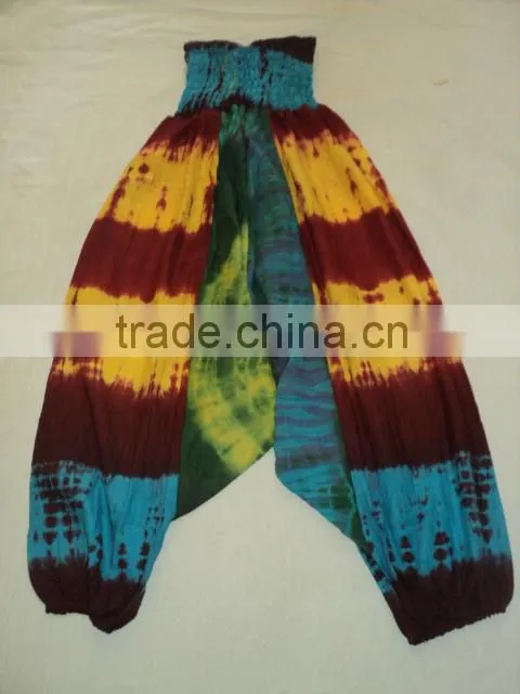 hand tie dye indian harem pants baggy