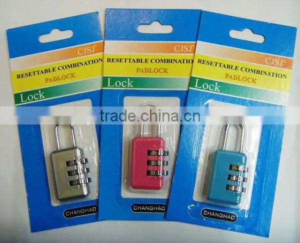 Popular 3 digital combination padlock/oem lock with more styles Silver Smart Digital Combination Padlock