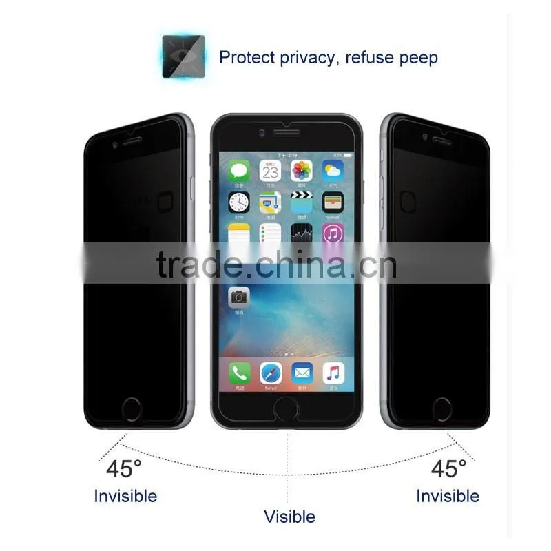 New product high qullity anti-oil cell phone glass tempered film for anti-peeping