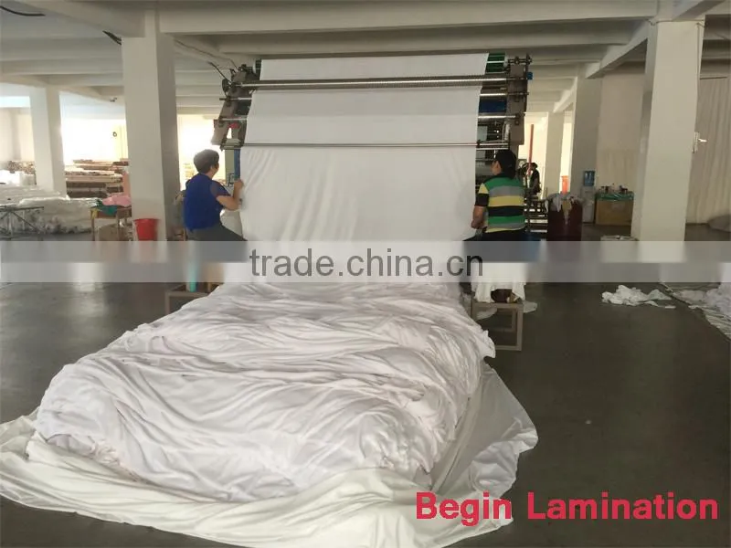 Waterproof White 90gsm poly knitted fabric