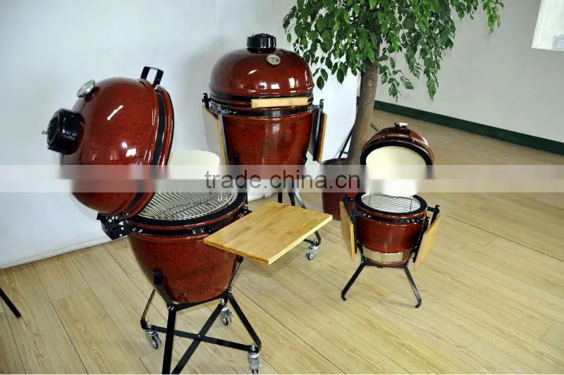 glossy glazed ceramic kamado grill