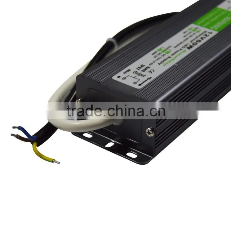 60w 12v ip67 waterproof led driver with CE & RoHs certification