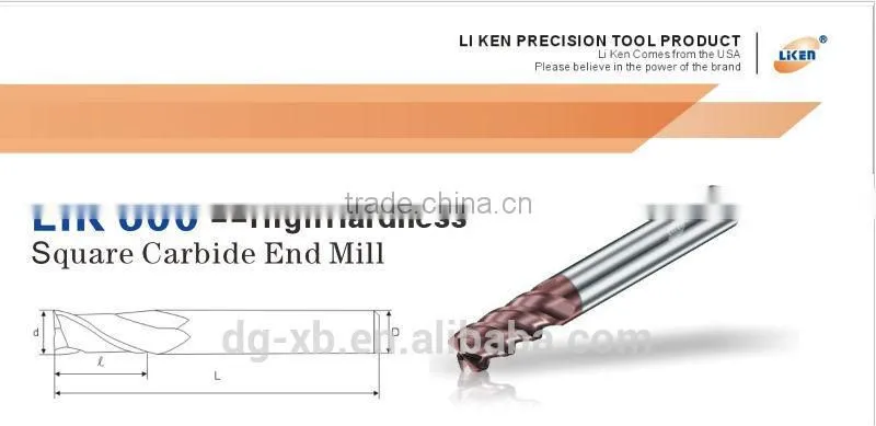 2015 Liken hot sale cnc drill bits 2 flute tungsten carbide machinist drill bit set