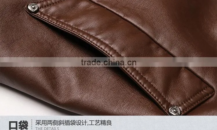 European Style and Spring Season wholesale men leather jacket