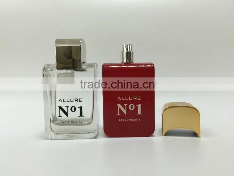 110ml Red Rectangle Perfume Glass Bottle Hotsale