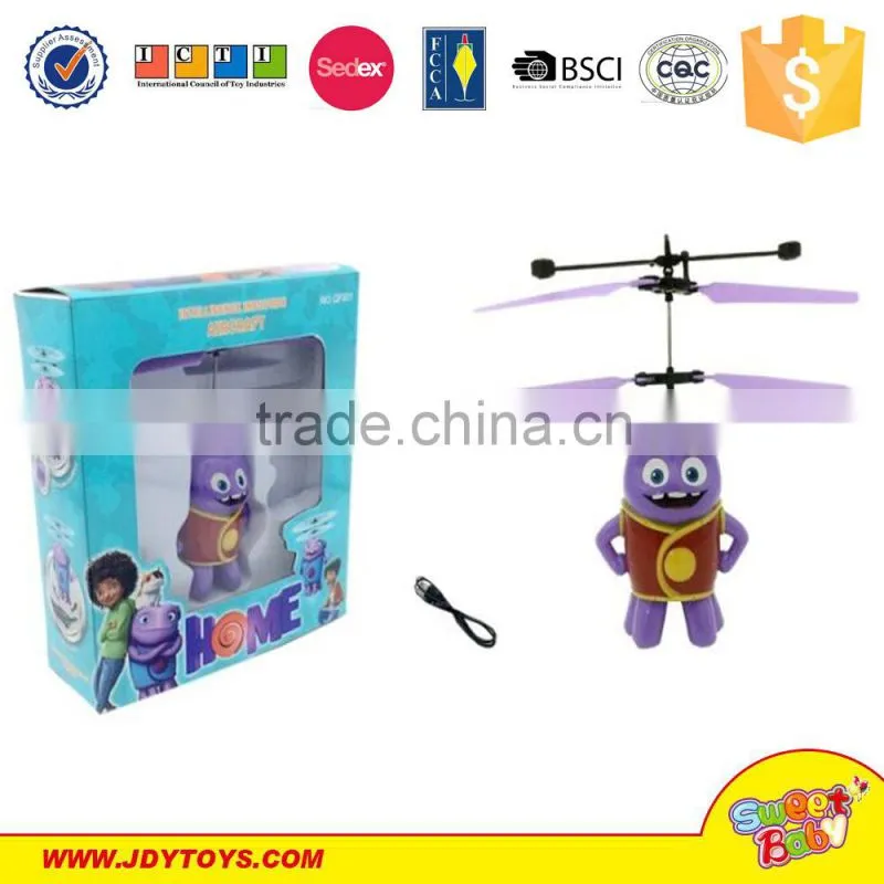 Newest Remote control hand sensor intellisense express your love flying rose flower valentine gift toy with light and music