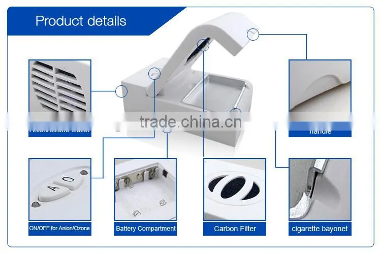 Electronic ashtray air purifier