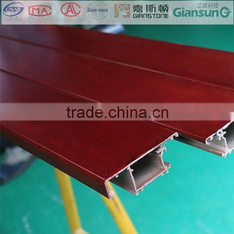 American cherry purplish red seal coated aluminium windowdoor and sections/ aluminium extrusion profiles for the window and door