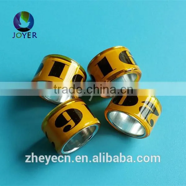 clear plastic nice color custom 12mm pigeon racing club pigeon association ring bands