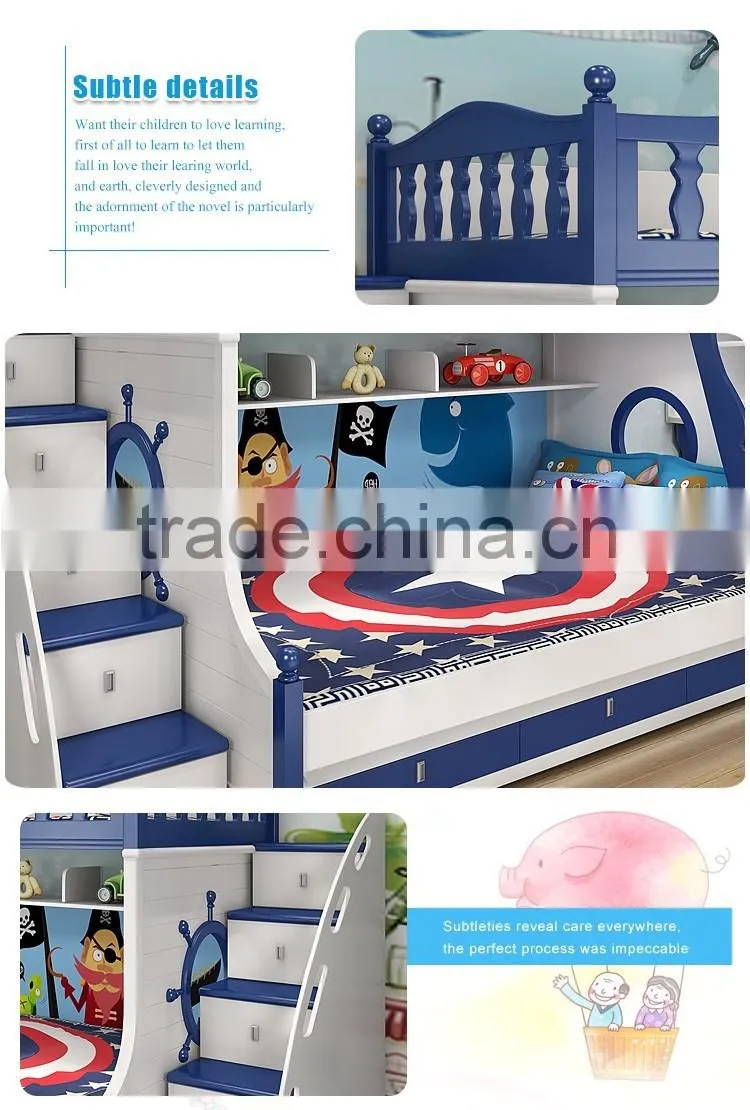 popular pull dow children bunk bed with queen size