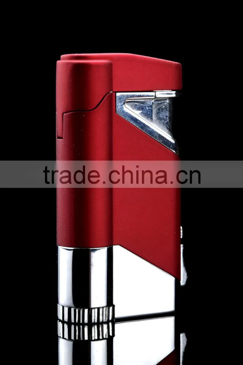 Wenzhou Teling popular metal material Triple torch lighter