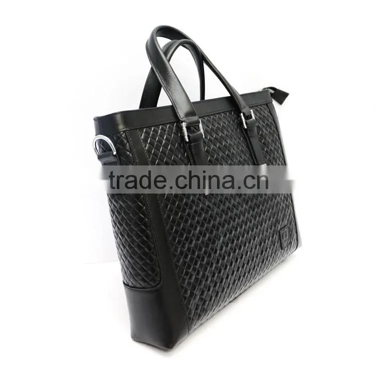 China manufacturer newest online unique men's leather messenger laptop bag