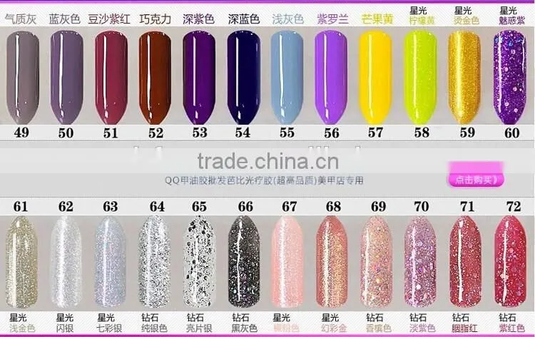 2015 KACC greenstyle soak-off gel polish high quality 132 colors spray on nail polish