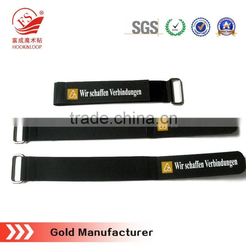 Customised nylon magic tape cable management ties