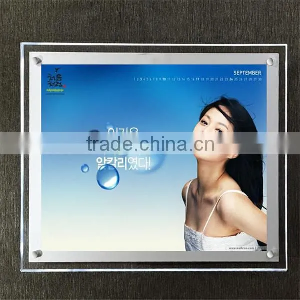 Custom picture frame led light box, led backlit light box, led light photo frame