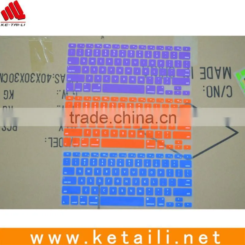 Latest high quality silicone keyboard cover for apple laptop made in China