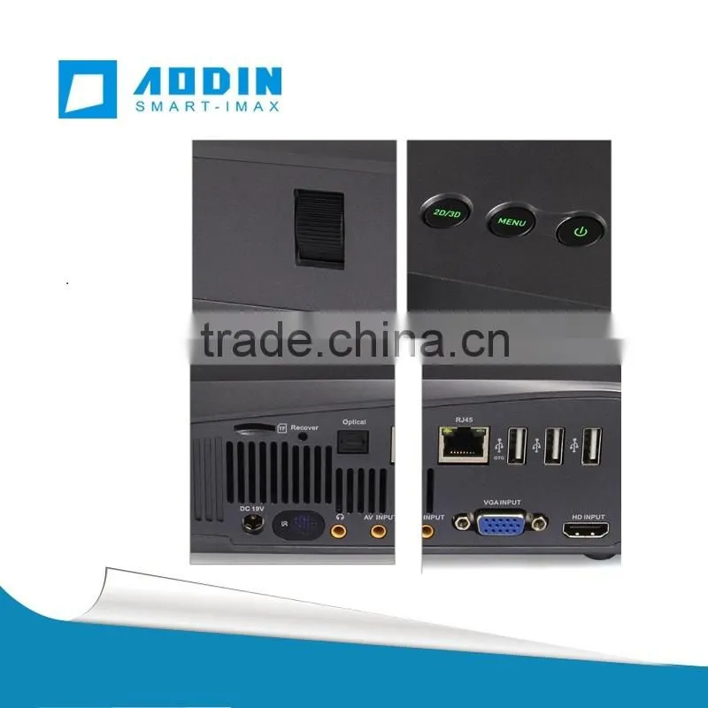 Both OEM and ODM available 4Kx4K Smart Projector RK3288 20Core: 4 Core CUP + 16 Core GPU, ARM Cortex-A17 CPU with up to 1.8GHz