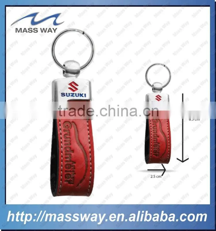 handmade famouse car real custom metal genuine leather key chain