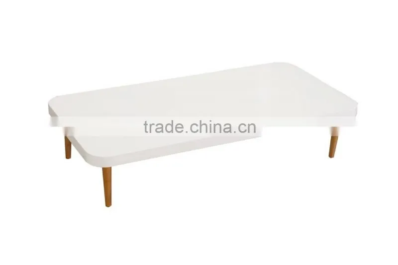 Home designs wooden rotating coffee table round