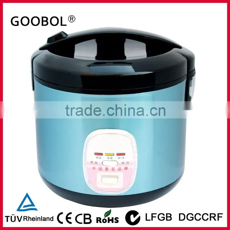Blue Color S/S Shell Deluxe Rice cooker with CB&CE Certificate