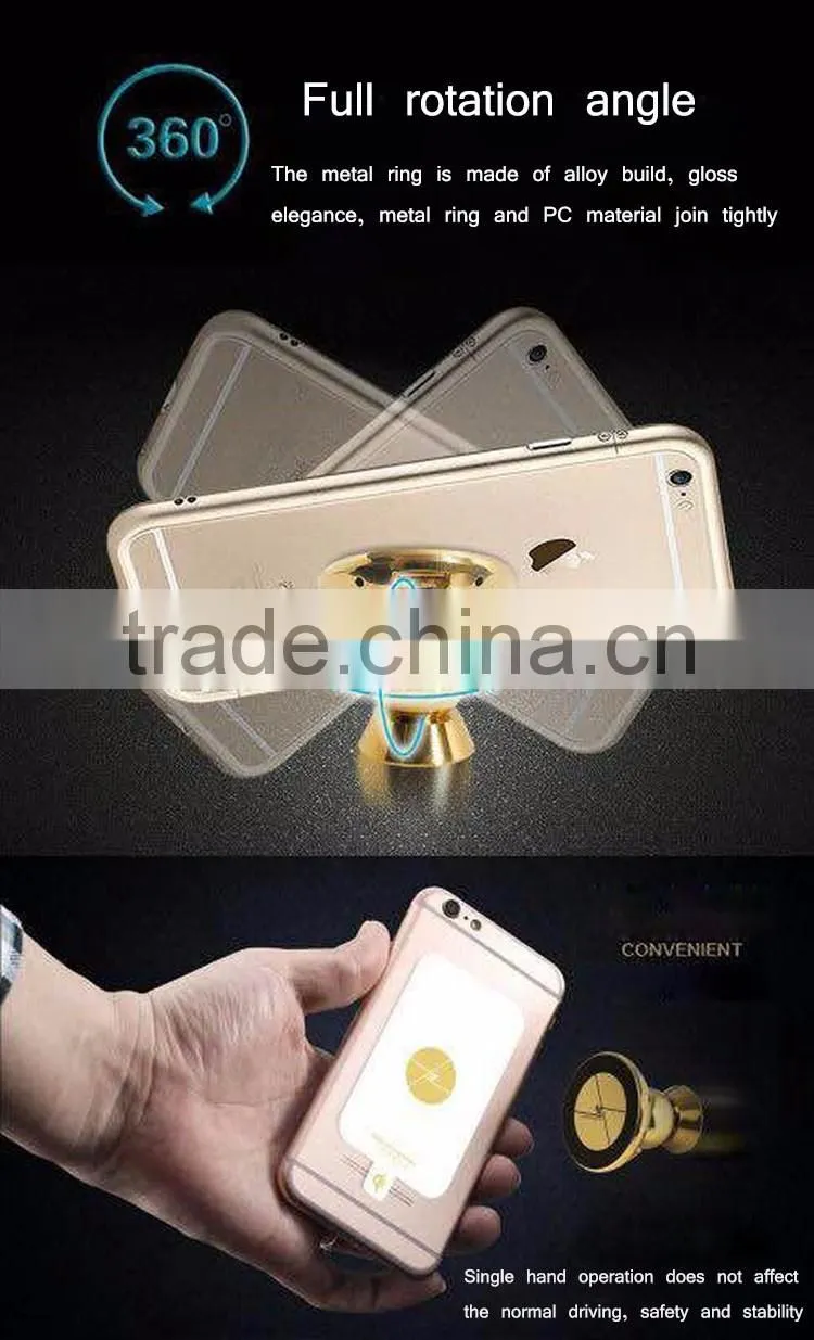 2016 Quick Charge QI Standard Strong Magnet Auto Adsorption Wireless Charger Metal In-Car Holder