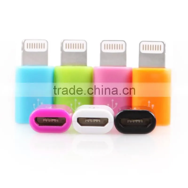 MFi certified micro usb female to 8 pin sync adaptor
