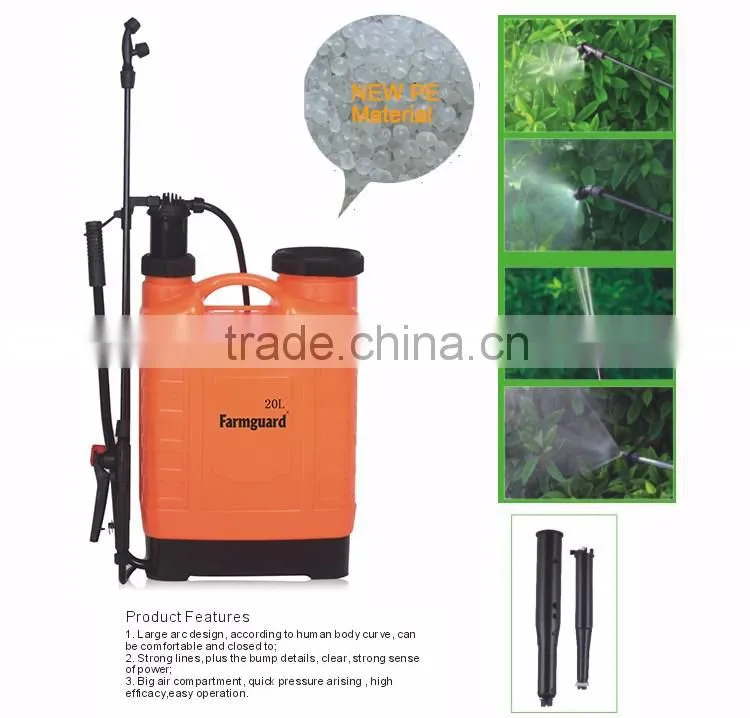 20L PE material agriculture manual sprayer plastic sprayer
