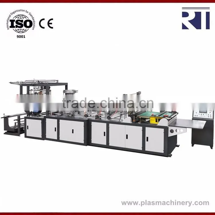 Plastic Zipper head auto feeding bag making machine