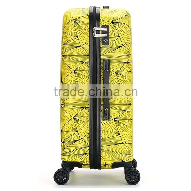 Good Quality Flower Print ABS PC Luggage Eminent Hard Luggage