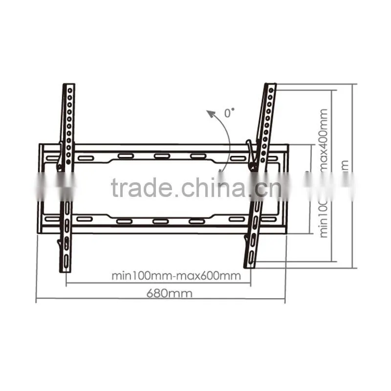 For 23"-42" Remote Controlled Vertically Adjustable Slide Plasma Tv Mount