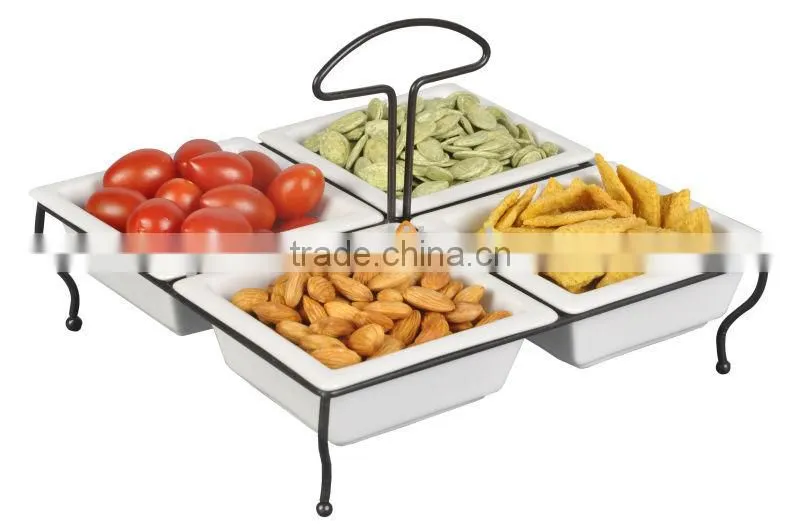 Serving Ishes Set With Rack