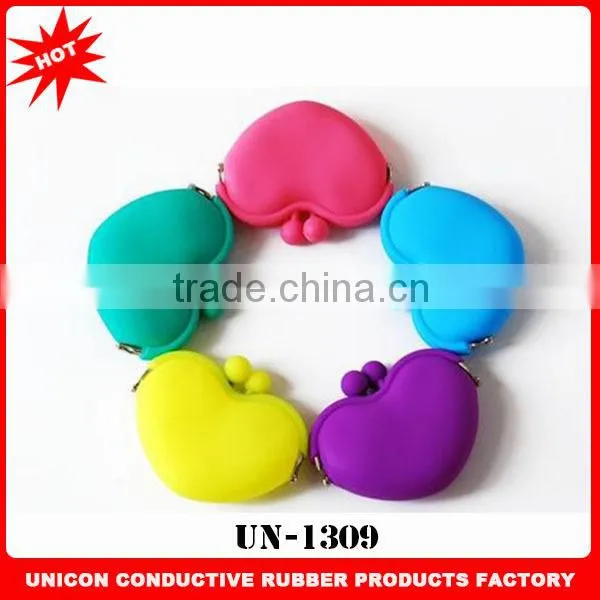 Best sales silicone metal clutch coin pouch