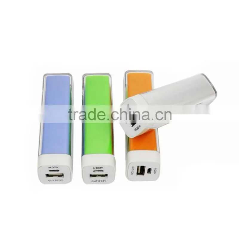 Lipstick shape 2600mah mobile power bank, mini portable charger