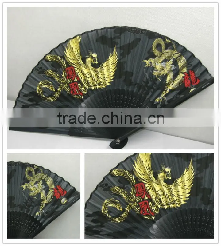 Chinese style foldable hand bamboo silk fan