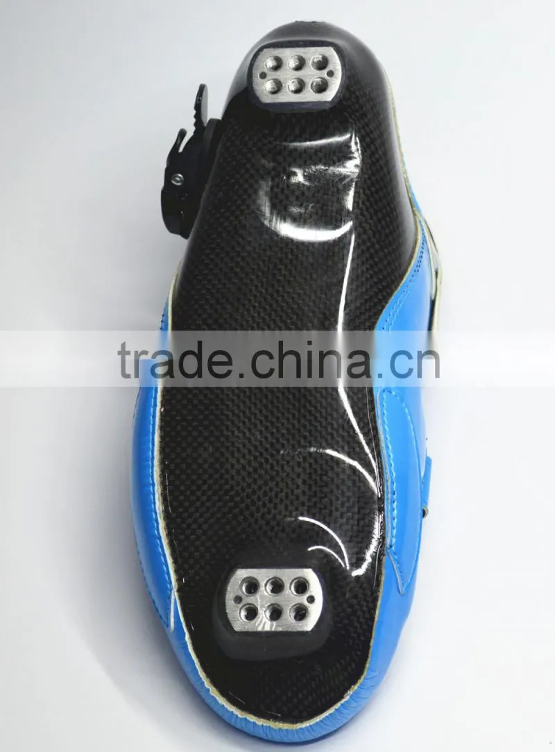 roller skate carbon shell 100%handmade Speed Racing boots skating boot Blue color Inline Skate Shoes Roller Skate in stock