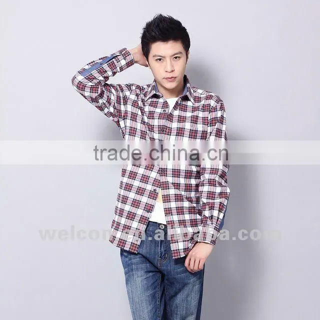 Latest brand design 100% cotton city leisure long sleeve classic casual fashion brand shirt design for men