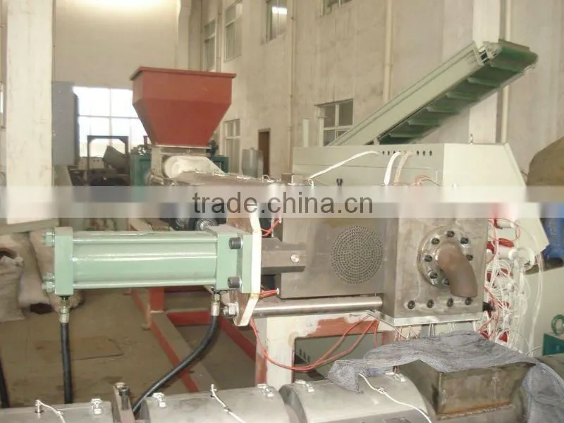 waste plastic granulator with compactor