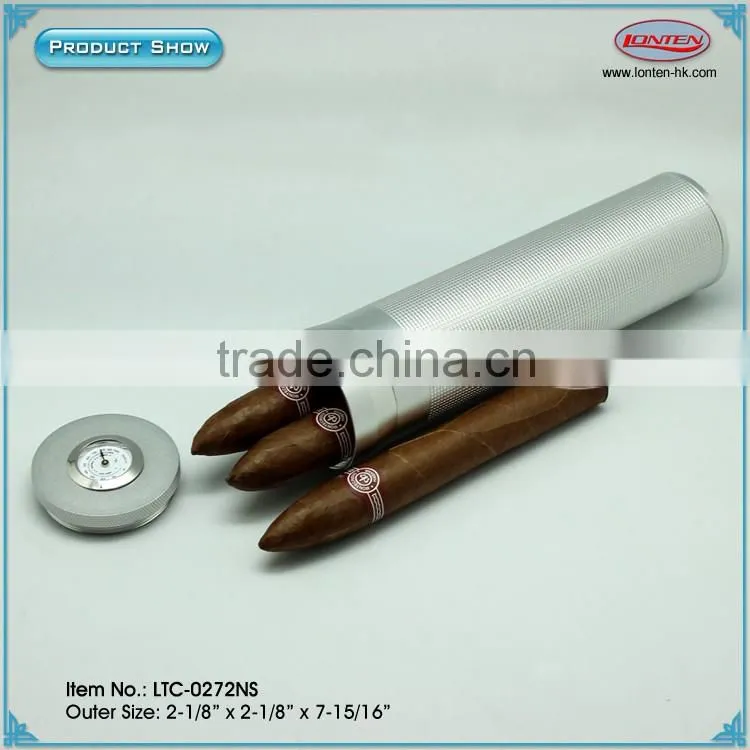 Cigar aluminum tube humidor