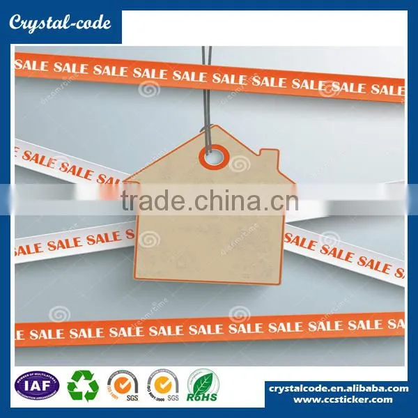 Waterproof strong sdheaive paper price tag