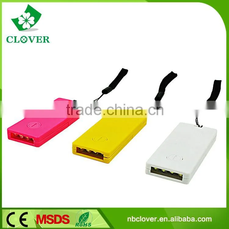 Card lamp 4 LED plastic mini pocket led card flashlight