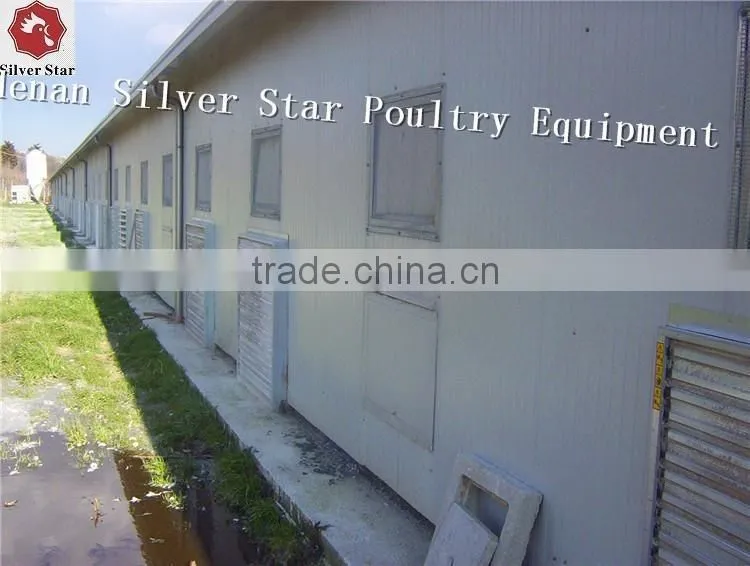 poultry farm use steel structure for battery broiler chicken coop