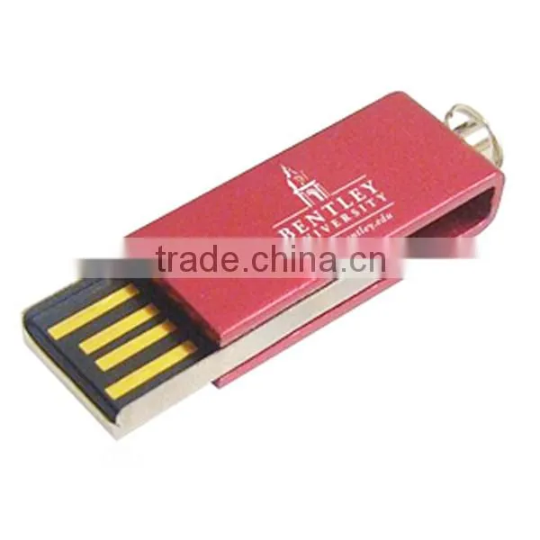 Shakeproof swivel usb flash drive with 32GB waterproof chip