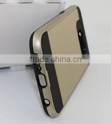 C&T Metal Texture TPU PC Dual Layer Hybrid Protective Case For Samsung Galaxy S4
