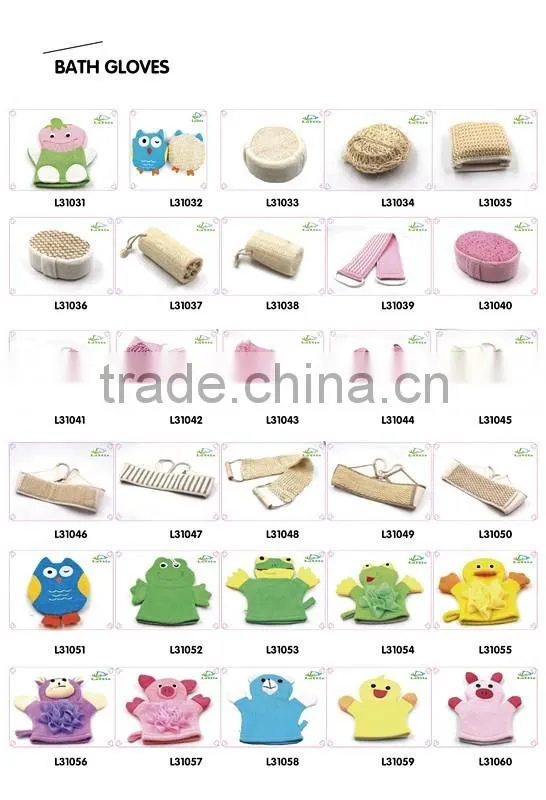 Back scrubber bath strap, sisal bath belt
