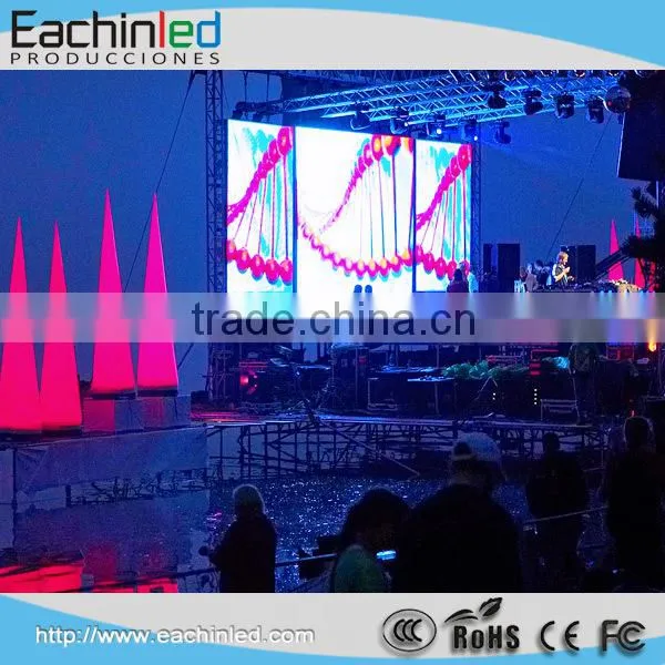 Die-cast aluminum cabinet small pixel pitch led screens / led video panel p4