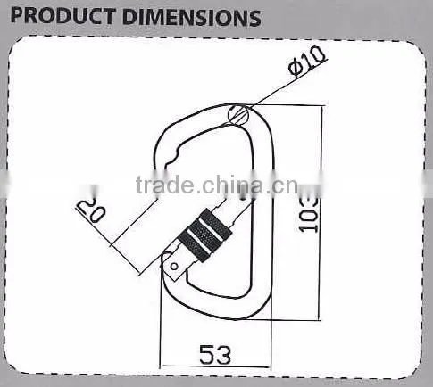 Locking Carabiner Strap Wholesale Carabiner Clips